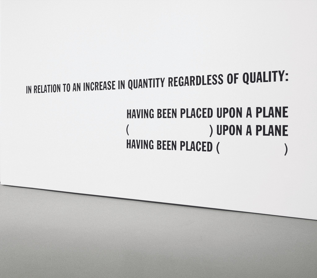 IN RELATION TO AN INCREASE IN QUANTITY REGARDLESS OF QUALITY: ,                                                                 HAVING BEEN PLACED UPON A PLANE,                                                                 (                                     ) UPON A PLANE,                                                                 HAVING BEEN PLACED (                       ), Cat. #373 (1974)