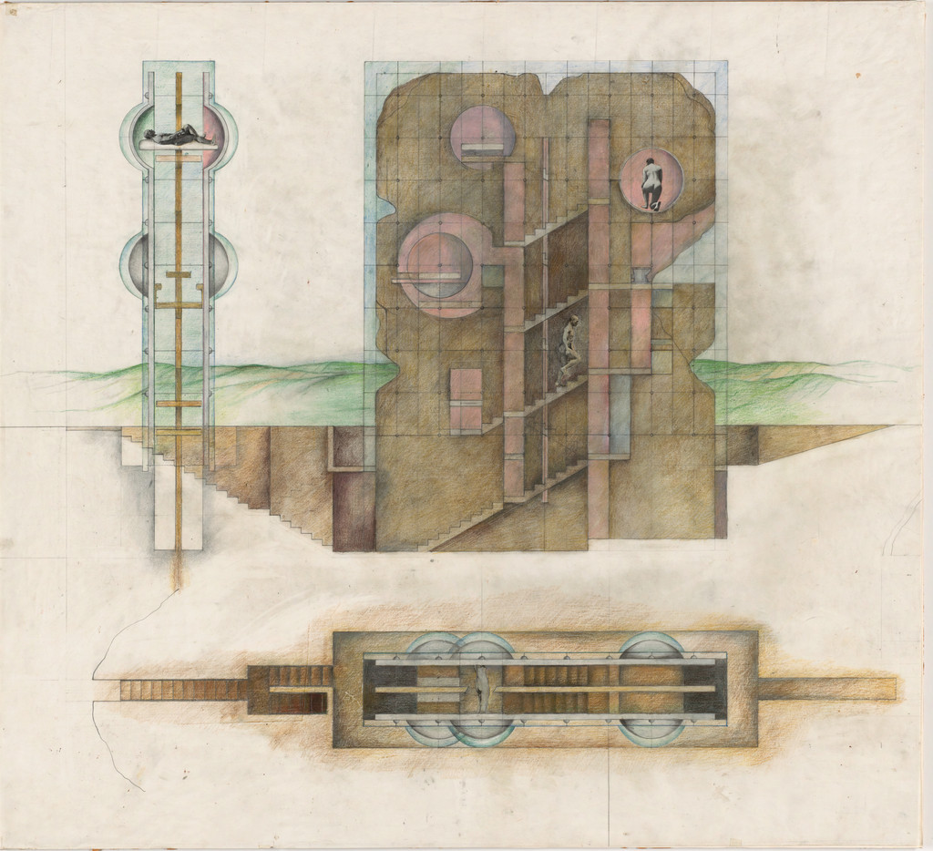 The House without Rooms Project, Elevation and plan
