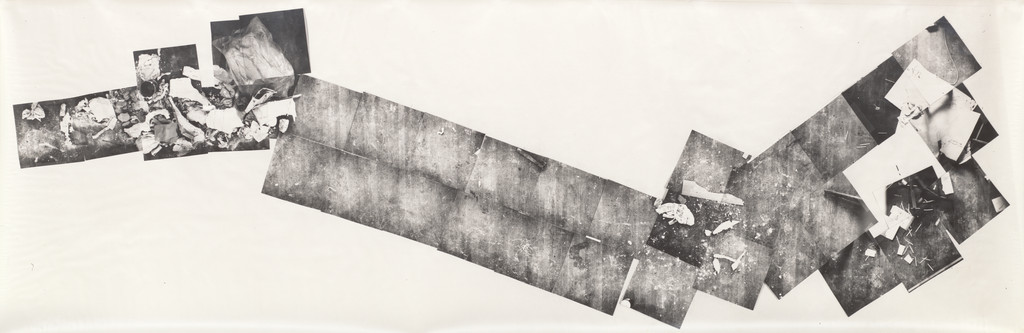 Composite Photo of Two Messes on the Studio Floor