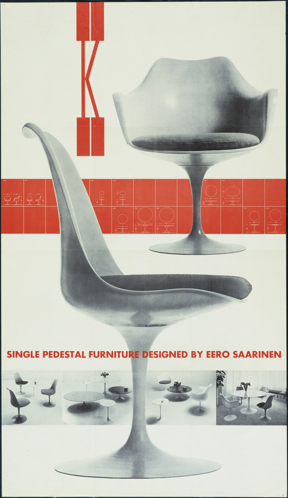 K(noll) Single Pedestal Furniture Designed By Eero Saarinen