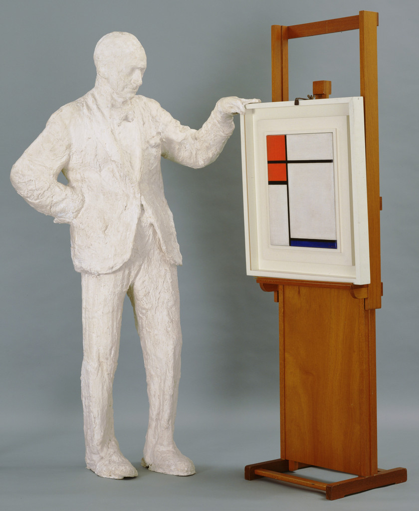 Portrait of Sidney Janis with Mondrian Painting