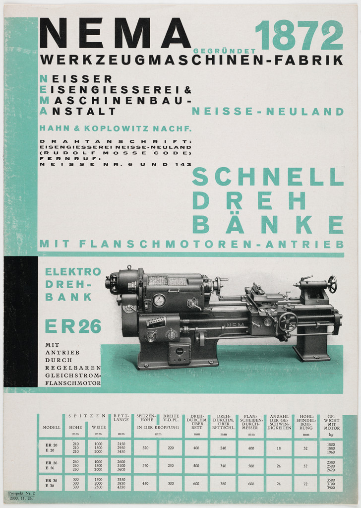 Nema Werkzeugmaschinen-Fabrik