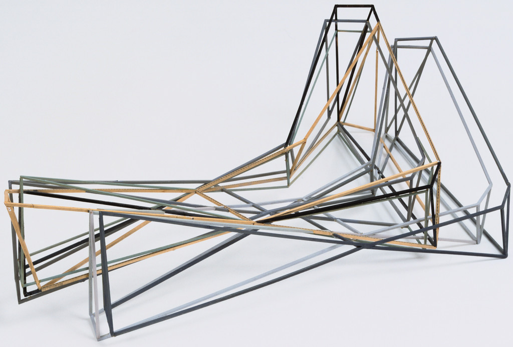 Study Model of Twin House, Liberty, New York, Scale model 1/4"=1'
