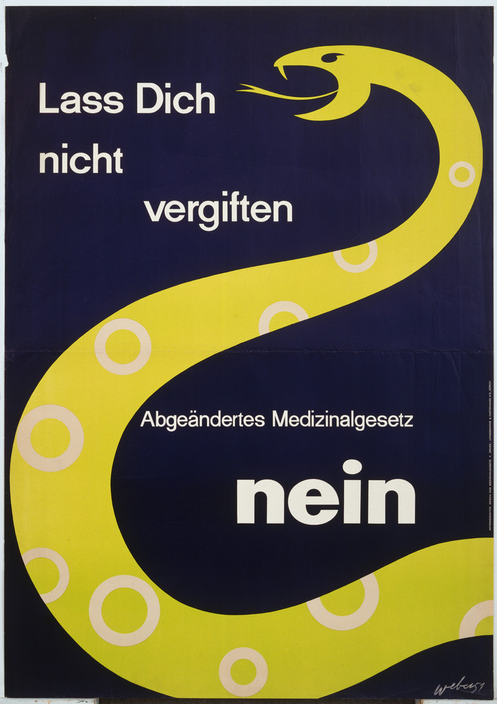 Lass Dich nicht vergiften Abgeaendertes Medizinalgesetz Nein