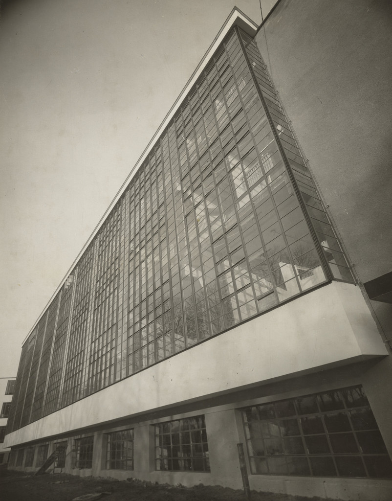 Bauhaus Workshop Building from Below. Oblique View