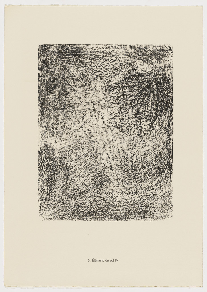 Soil Element IV (Elément de sol IV) from the portfolio Earth and Water (La Terre et l'eau) from Phenomena (Les Phénomènes)