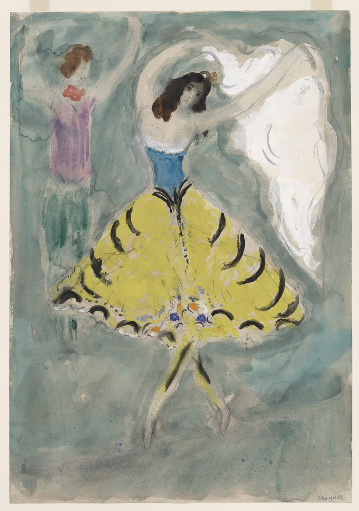 Zemphira. Costume design for Scene IV of the ballet Aleko
