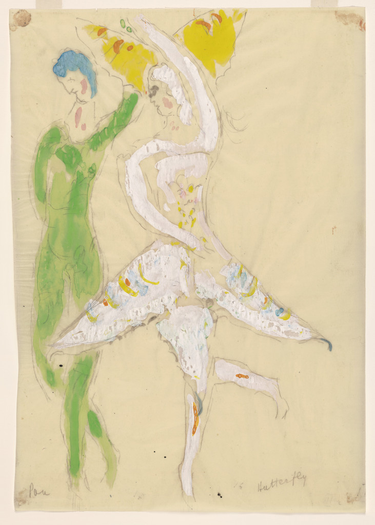 Butterfly. Costume design for Scene IV of the ballet Aleko