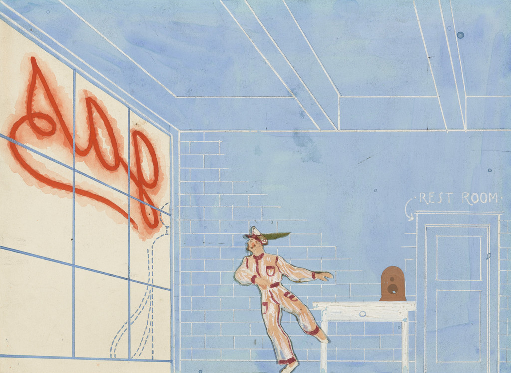 Set design for the ballet Filling Station