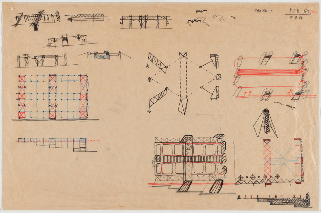 Potteries Thinkbelt Project, Staffordshire, England (Sketches of Pitts Hill, Early Transfer Area)