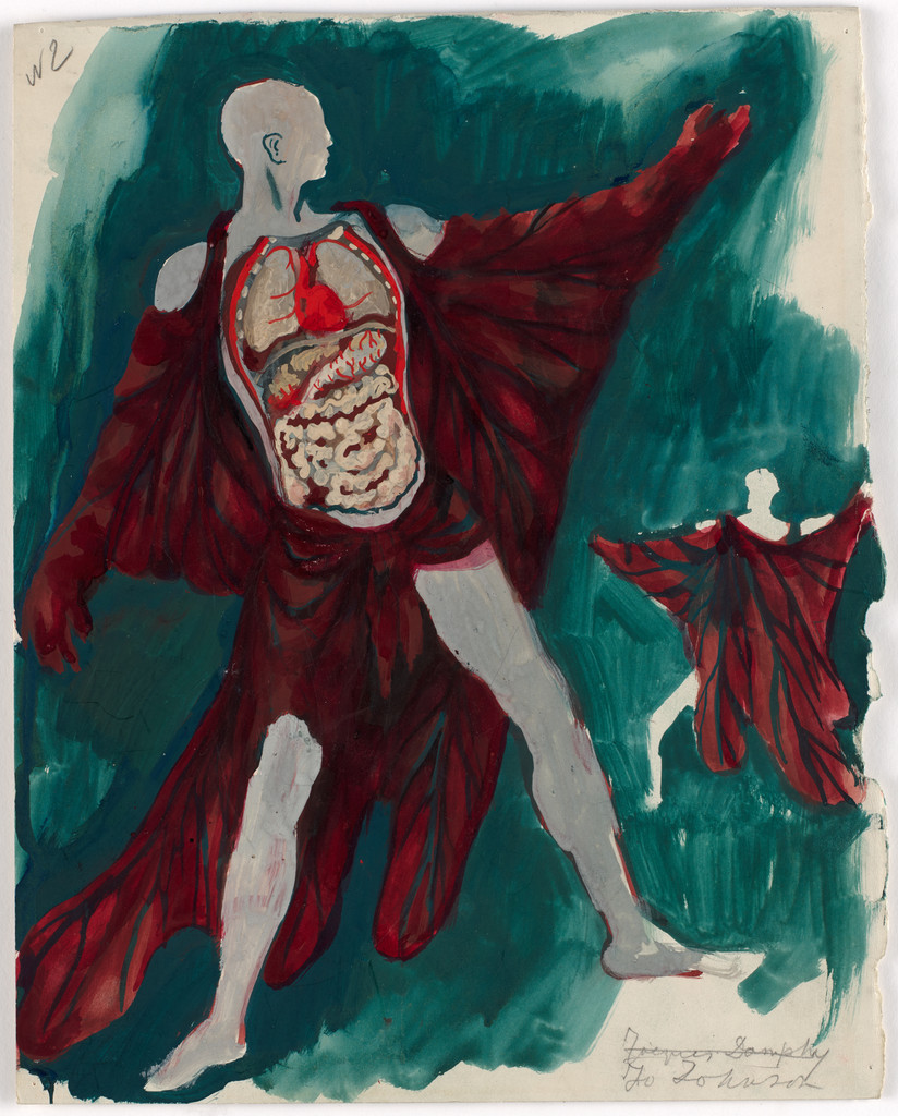 Costume design for the ballet The Cave of Sleep