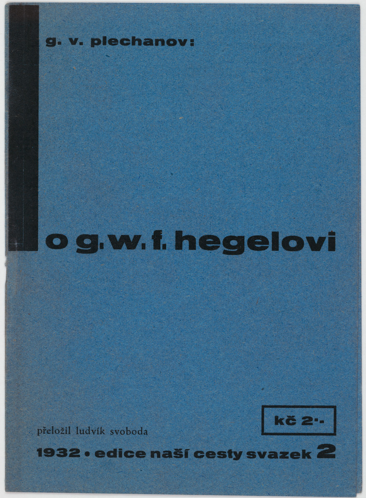 G. V. Plechanov: o G. W. F. Hegelvoi