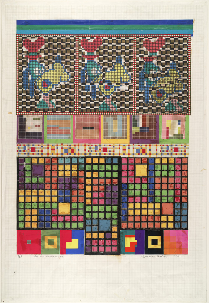 No 4 Protocol-Sentences, collage study for Universal Electronic Vacuum