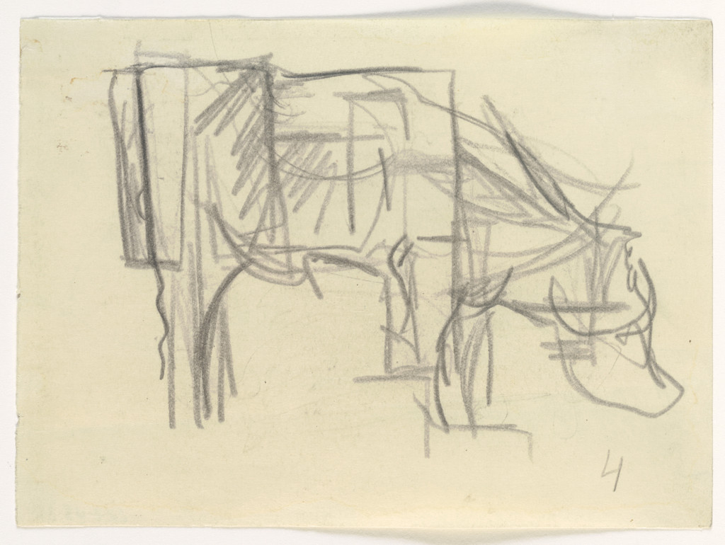 Study for Composition VIII (The Cow)