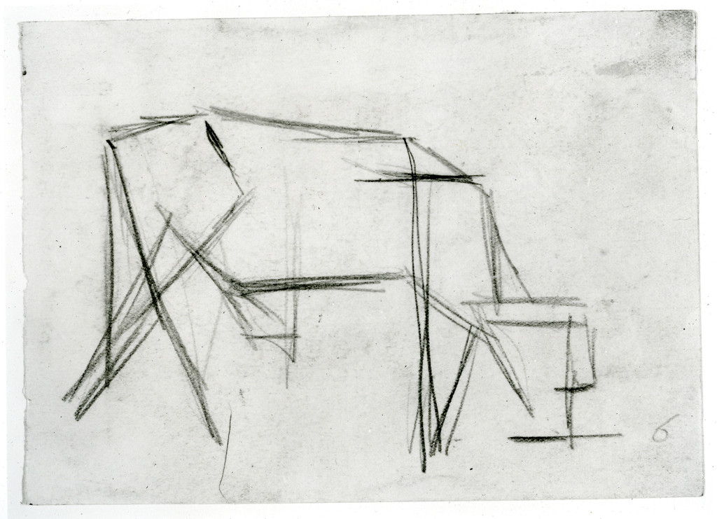 Study for Composition VIII (The Cow)