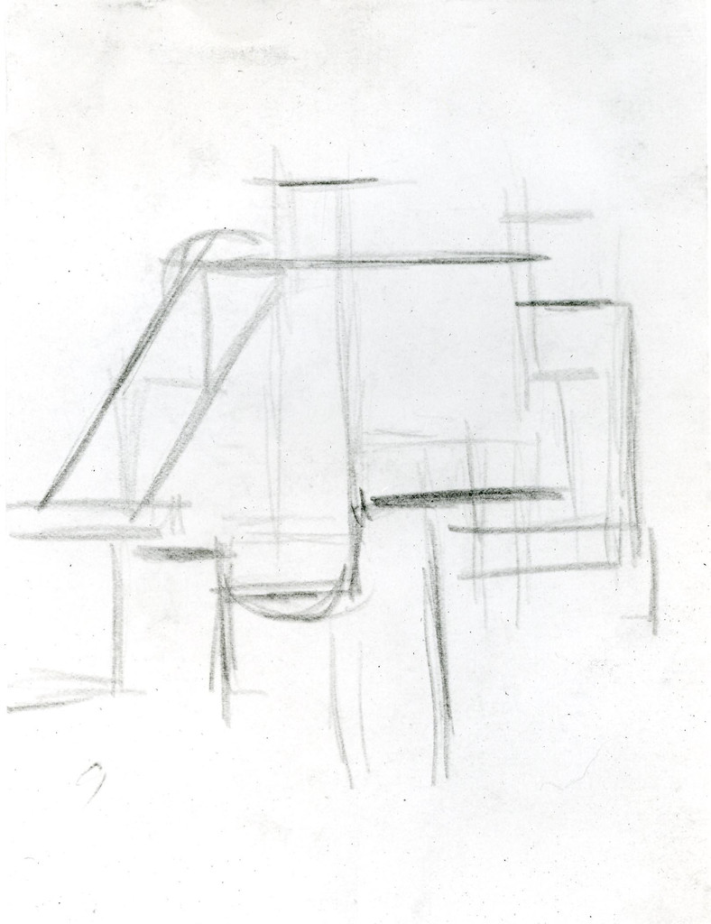 Study for Composition VIII (The Cow)