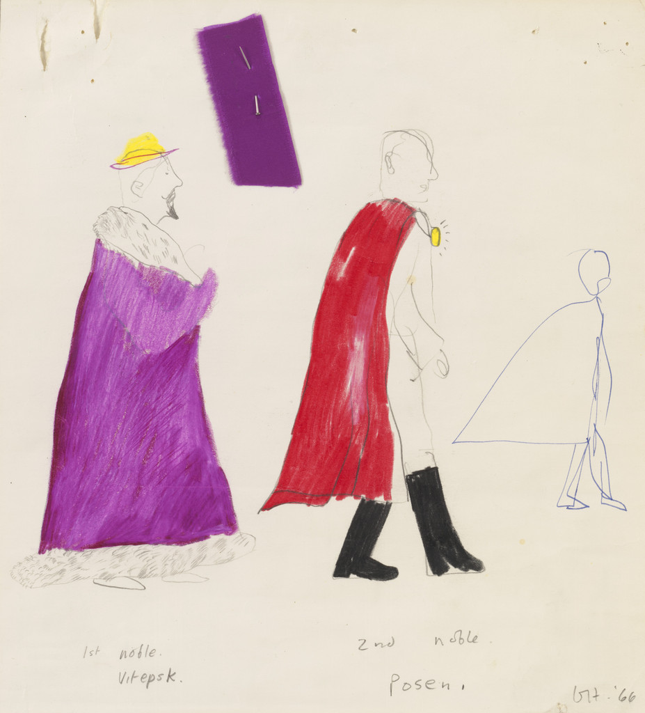 1st Noble, Count of Vitepsk and 2nd Noble, Grand Duke of Posen. Costume designs for the play Ubu Roi