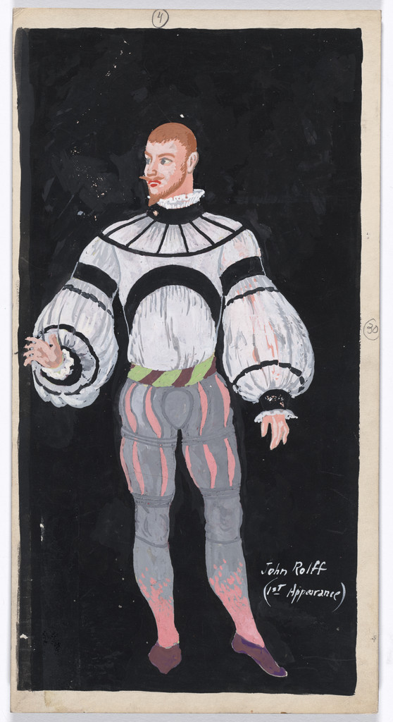 John Rolff (1st Appearance). Costume design for the ballet Pocahontas