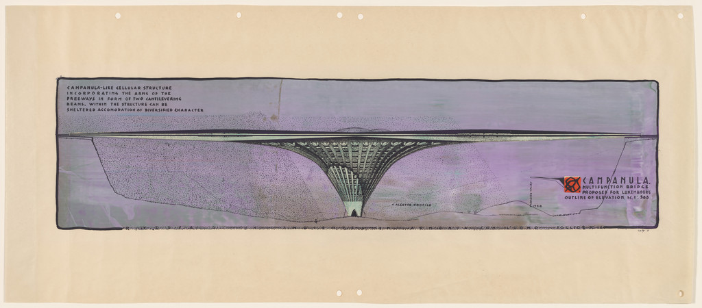 Campanula Multifunction Bridge Project, Luxembourg, Elevation