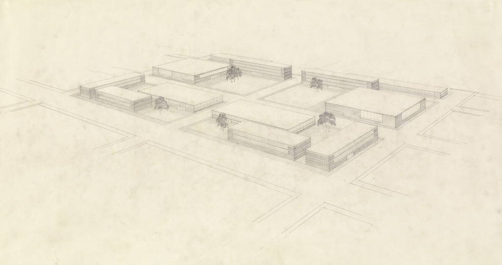 IIT Master Plan, Chicago, Illinois, Aerial perspective