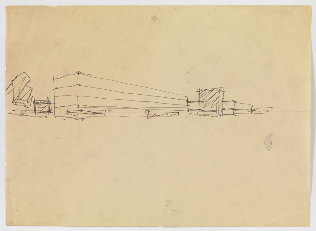IIT Master Plan, Chicago, Illinois, Exterior perspective (toward southwest) at 31st and State Streets,