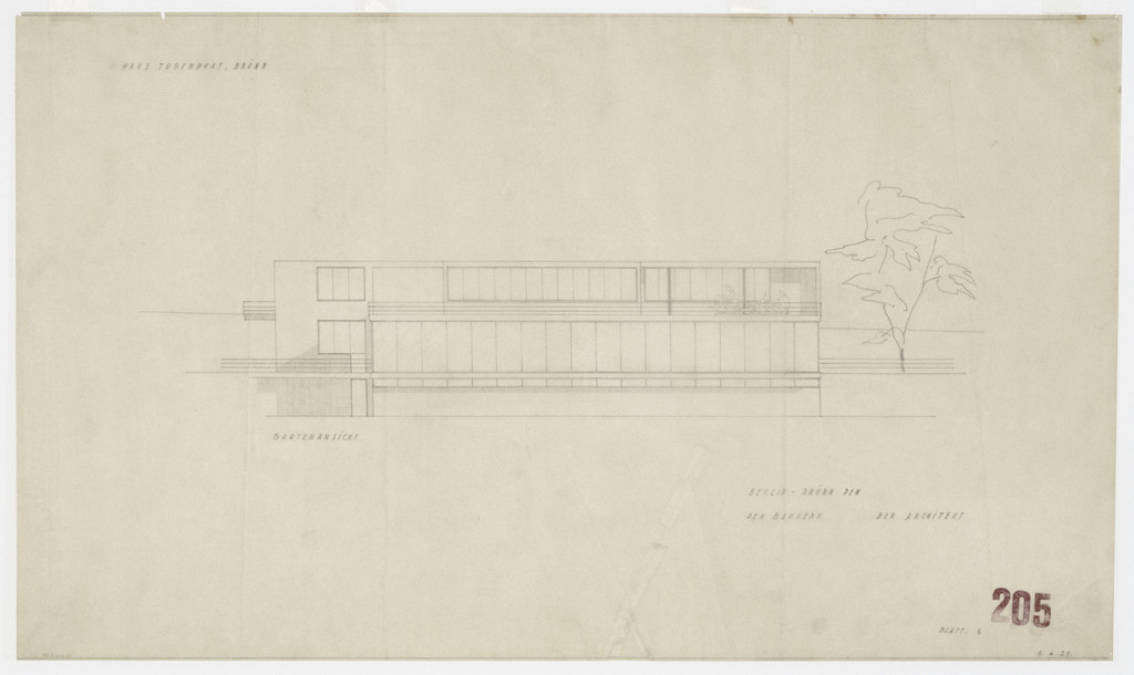Tugendhat House, Brno, Czech Republic (Elevation)