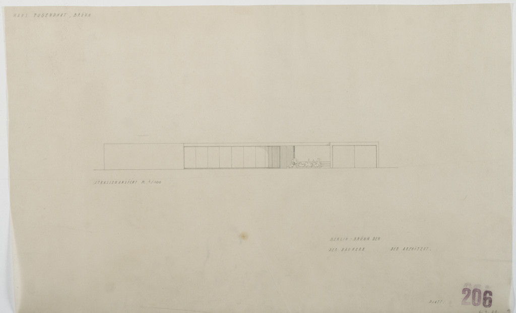 Tugendhat House, Brno, Czech Republic (Elevation)