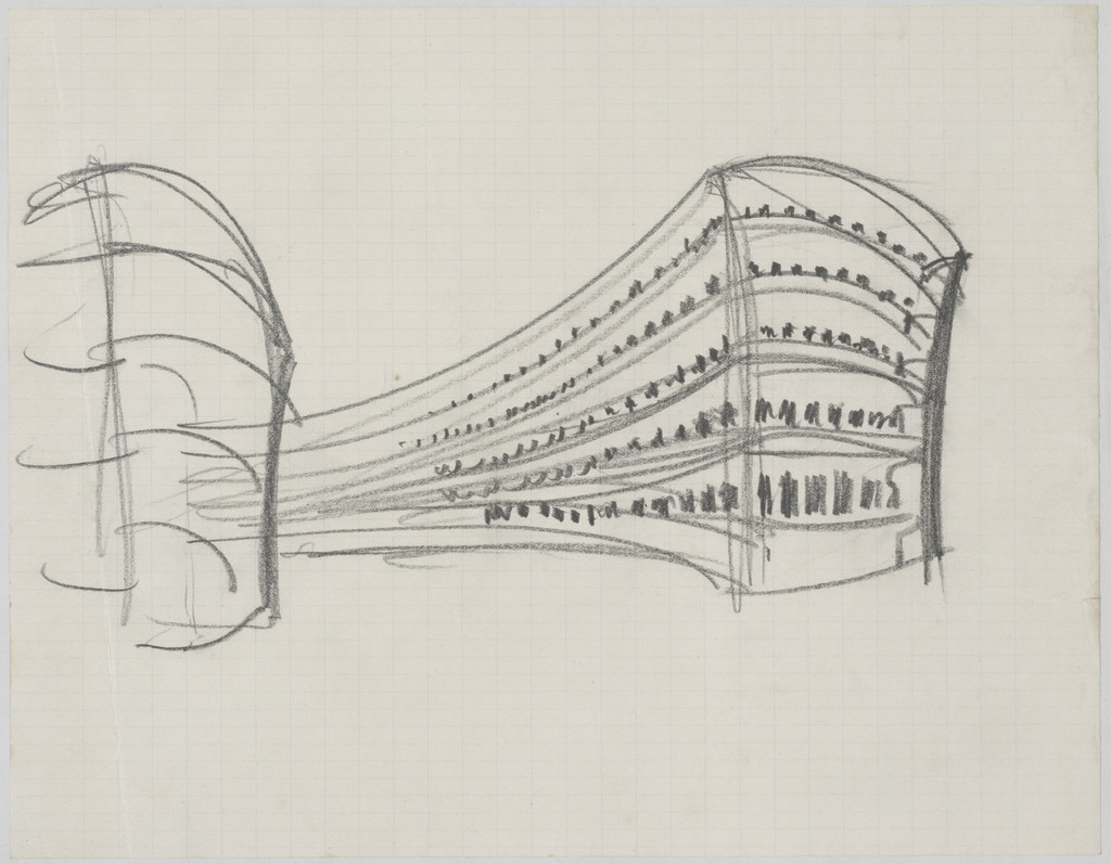 Friedrichstrasse Office Building Project, Berlin-Mitte, Germany (Perspective sketch)