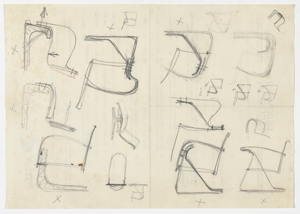 Lounge Chair with Arms. Lounge Chair without Arms. (Elevation sketches)
