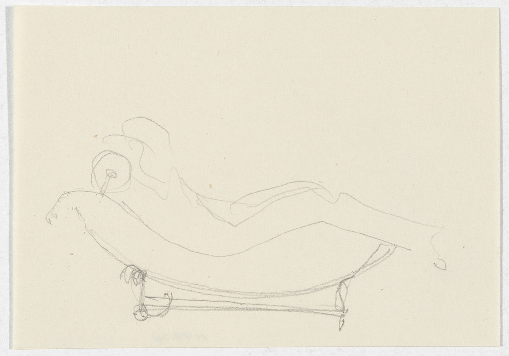 Lounge Chair with Figure (Elevation sketch)