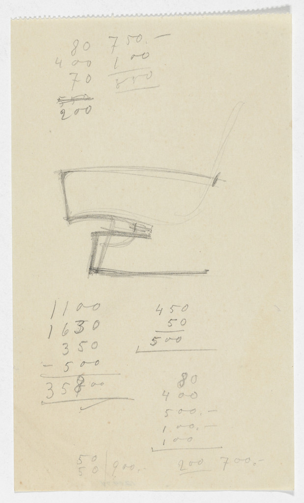 Lounge Chair with Arms (Elevation sketch)
