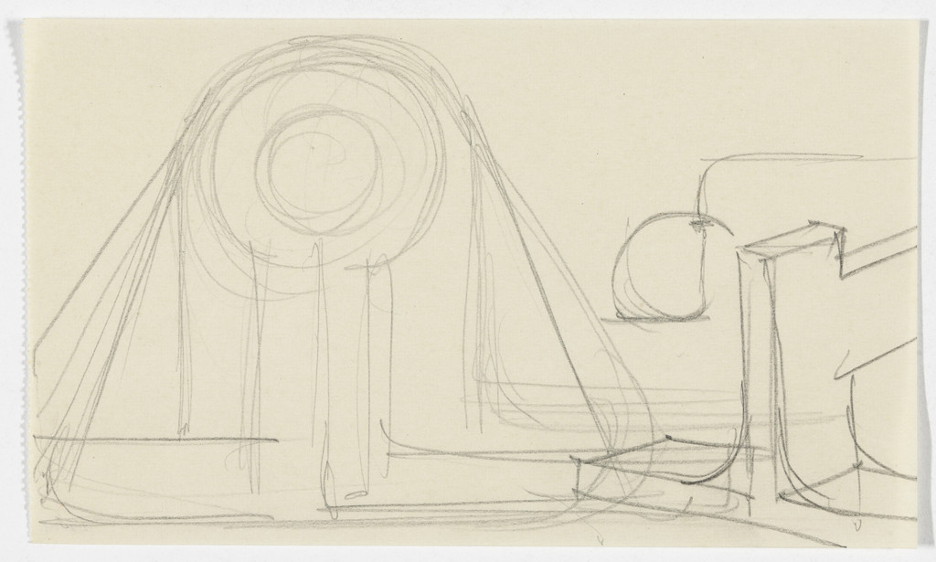 Chair Base (Elevation and perspective sketch)