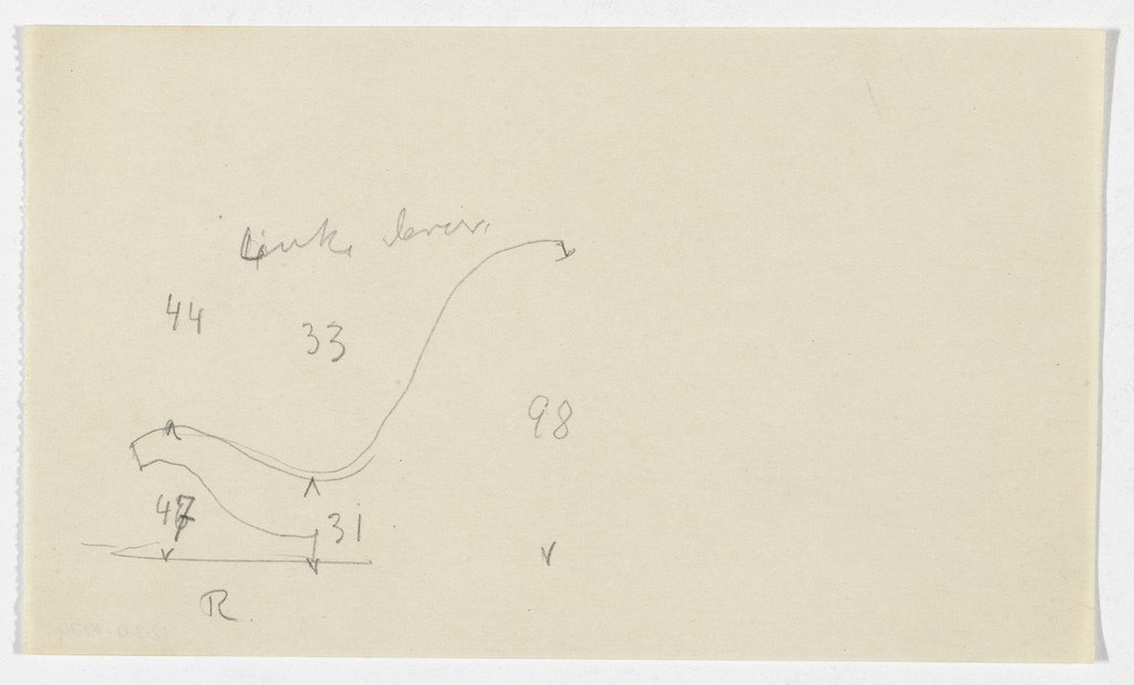 Lounge Chair without Arms (Elevation sketch)