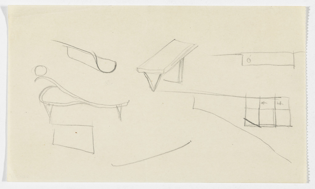 Furniture Details (Perspective and elevation sketches)