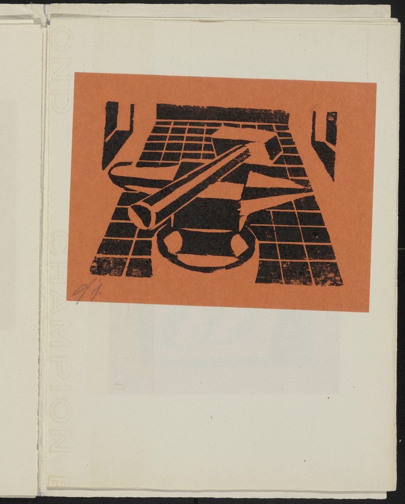 Untitled from 13 Woodcuts by Siqueiros (13 Grabados en madera por Siqueiros)