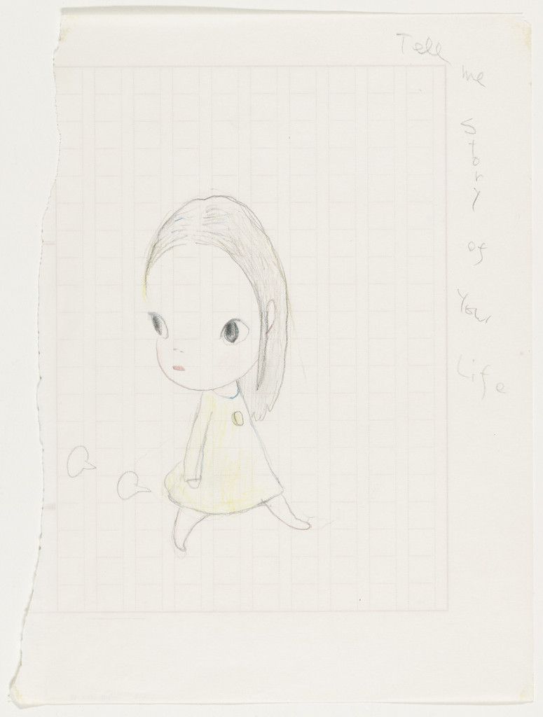Untitled ("Tell me story of your life"/girl walking) from the series Time of My Life