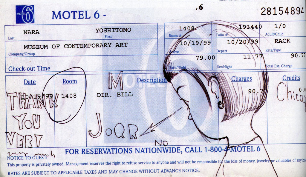 Untitled (Motel 6 bill) from the series Time of My Life