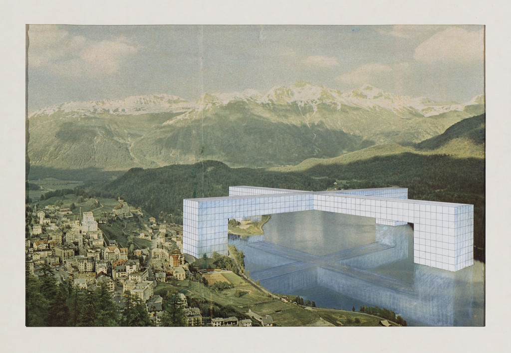 The Continuous Monument: St. Moritz Revisited, project (Perspective)