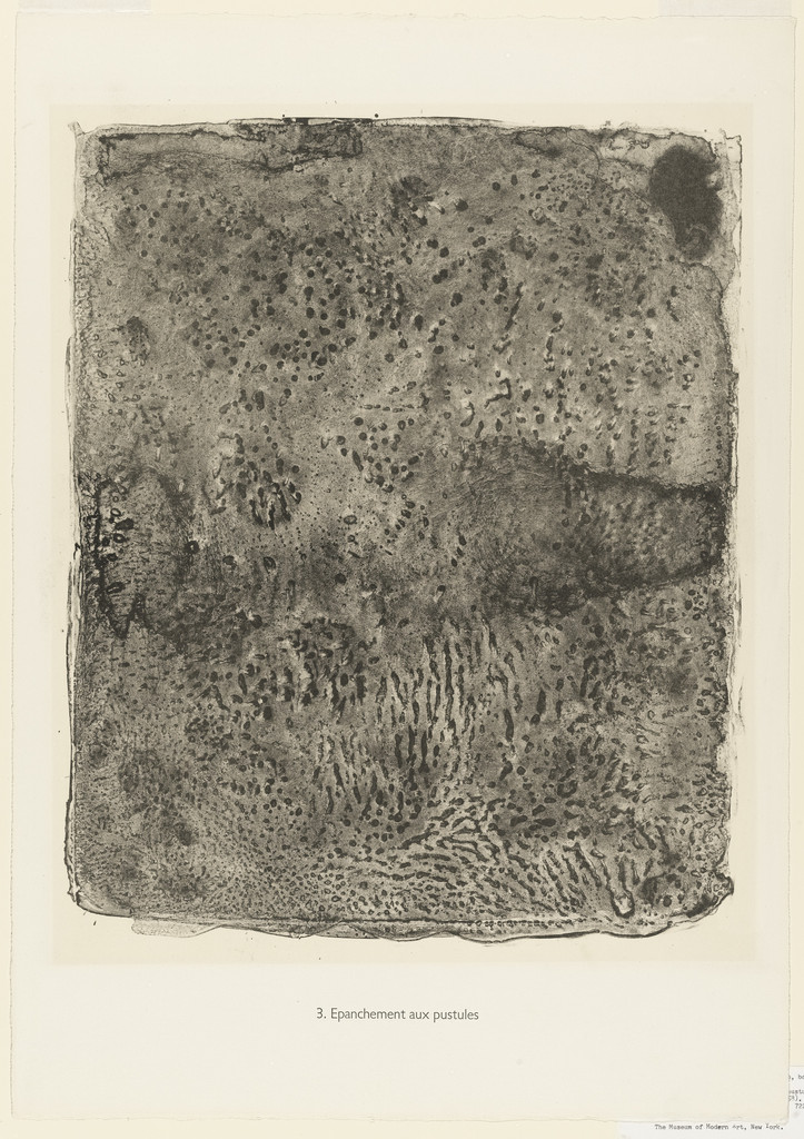 Pustulous Effusion (Épanchement aux pustules) from the portfolio The Taker of Imprints (Le Preneur d'empreintes) from Phenomena (Les Phénomènes)