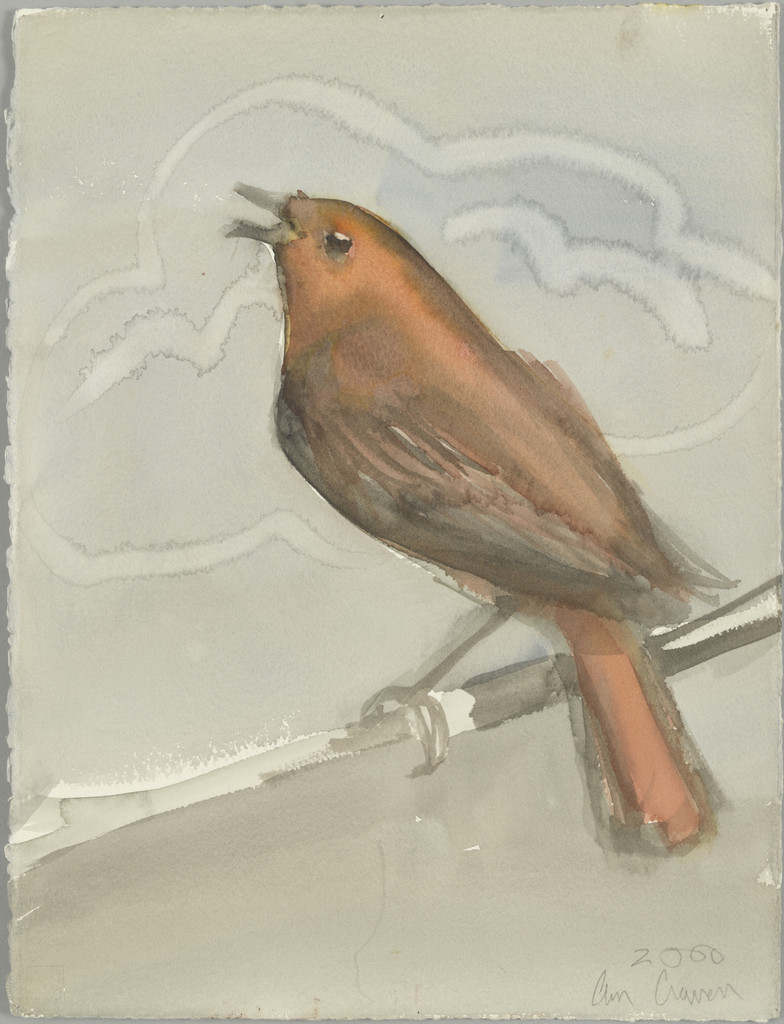 Orange Bird with Fake Cloud (Vic Muniz)