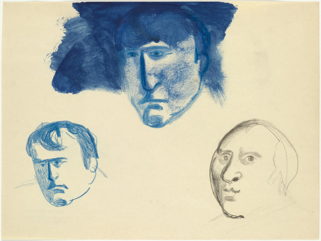 Untitled No. 1117 (three male heads)