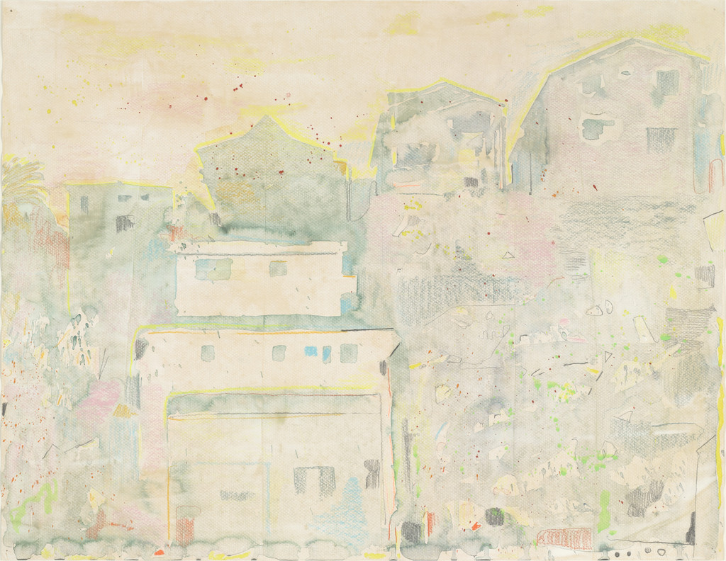 Untitled (Houses on Hillside)