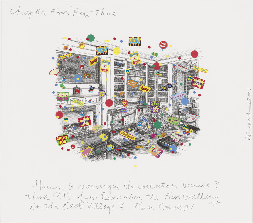Honey, I rearranged the collection because I think it's fun. Remember the Fun Gallery in the East Village? Fun counts!