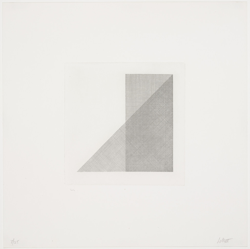 Untitled from Squares with a Different Line Direction in Each Half Square